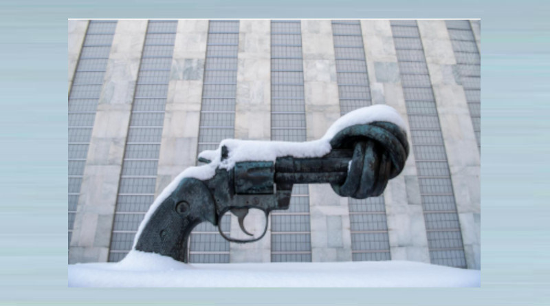 An image representing Knotted Gun Sculpture