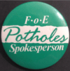 Potholes spokesman